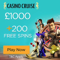 CasinoCruise.com Welcome Package 1000 + 100 FS ENG GBP